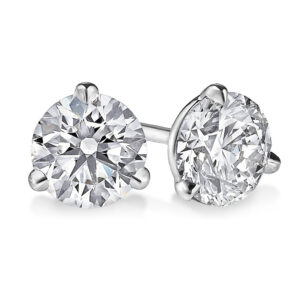 .25 carat total weight traditional mined diamond earrings