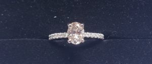 1.43 Carat Total Weight Diamond Engagement Ring